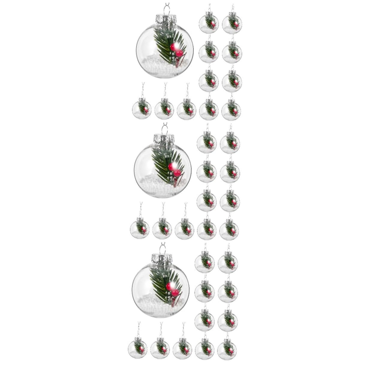Boules de Noël à remplir IMIKEYA de 36 pièces pour décoration personnalisée du sapin