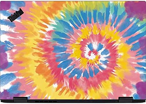 Skinit Decal Laptop Skin Compatible with Thinkpad X1 Yoga (3rd Gen 2018) - Officially Licensed Originally Designed Rainbow Tie Dye Design