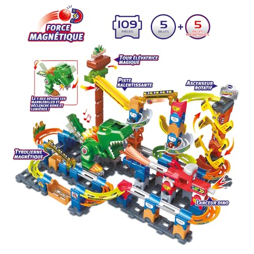 Circuit à billes Marble Rush VTech Dino XL400E construction magnétique - 2