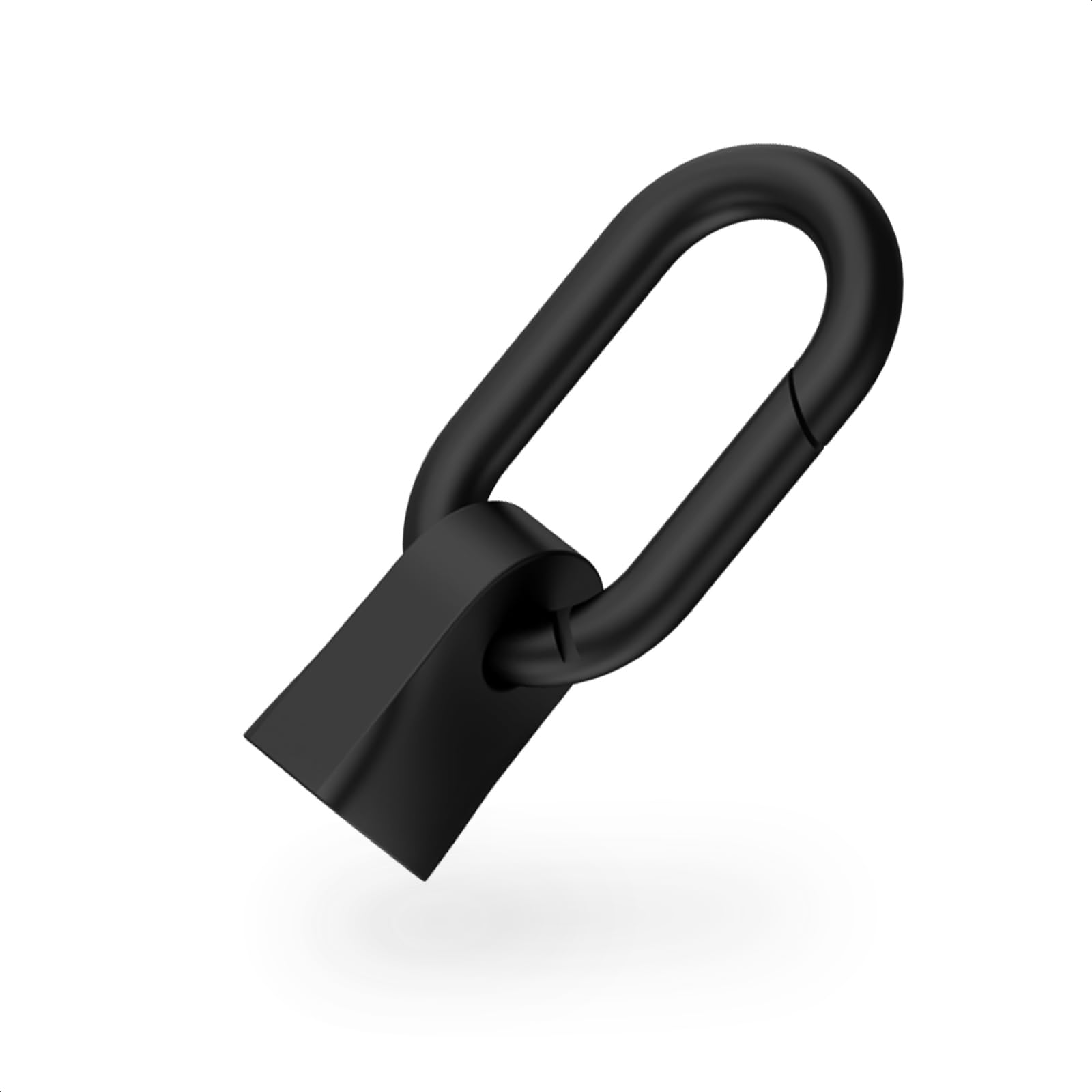 CIO カラビナ付きケーブルホルダー CtoC (Type-C/USB-C) USBケーブル用 コネクターカバー（USB Type-C, ブラック）商品画像