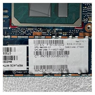 M42289-601 Used for HP Elite Dragonfly G2 Motherboard 6050A3218601-MB HSN-I32C with I5-11th I7-11th 8G 16G LPDDR4 ,Reliable Operation