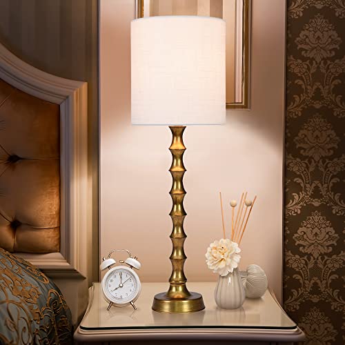 Euo TL2PK-011-GLD 30.5 Inch Buffet Lamps Set Of 2 For Living Room, Buffet Lamps For Dining Room, Gold Lamps Set Of 2 thumb #6