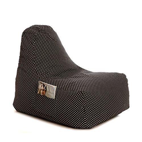 Image of Style Homez Hackey Cotton Canvas Polka Dots Printed Bean Bag XXL Size Filled with Beans Fillers
