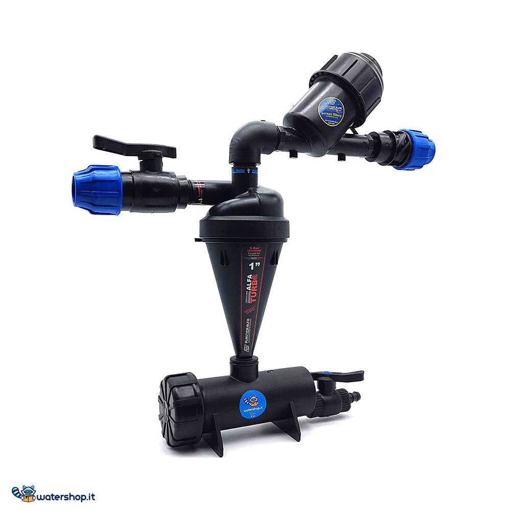 WaterShop Sistema Filtrante ø 1" Kit Completo, Nero