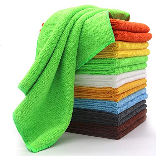 Y&L Car Towels 40x30cm, Car Drying Towel for Car Cleaning & Detailing, Double Sided Microfiber Cleaning Towel, Microfiber Cleaning Cloth, Multi-Purpose Reusable Cleaning Rags for & Car use. (6-Pack)