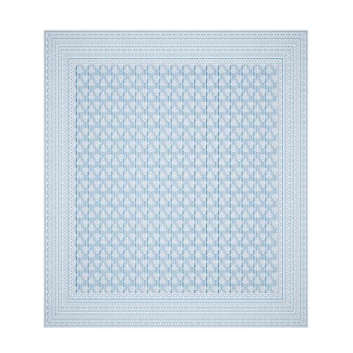 Image of Kuber Industries Cotton 160 TC Double Bedsheet With 2 Pillow Covers | Machine Washable Soft Bedsheet For Living Room, Home & Hotels | Triangle Border Heritage Print - Grey