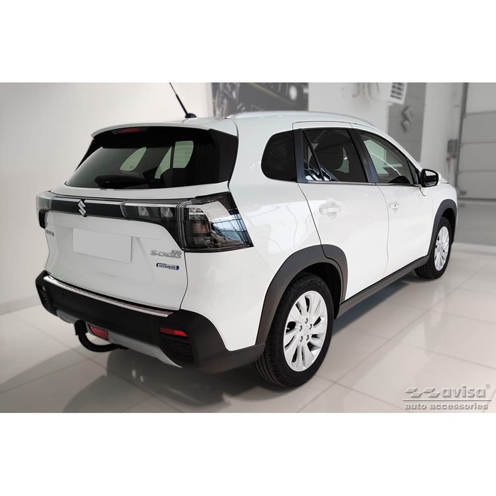 Avisa Protezione paraurti Posteriore in Acciaio Inox Compatibile con Suzuki S-Cross II 2022- 'Ribs'