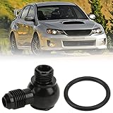 AN-6 Banjo-Adapter, AN-6 Banjo-Adapter auf ORB-6 9/16 UNF Bolzen Aluminium Niedrige Höhe Präzises Schwarzes Autozubehör