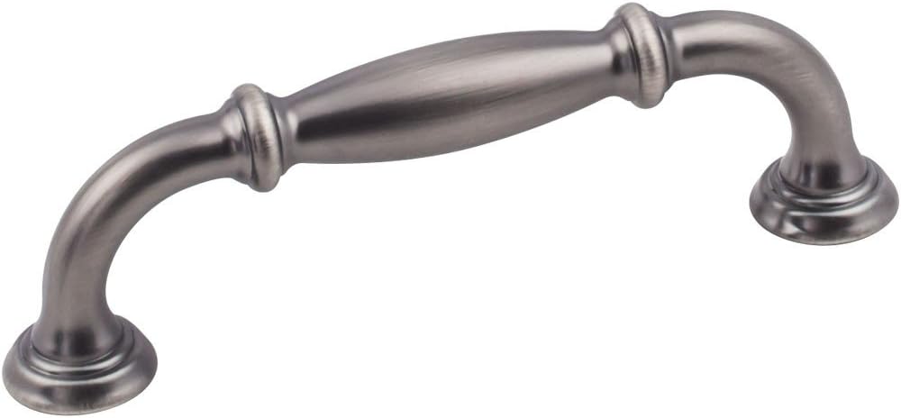 Jeffrey Alexander 658-96BNBDL Tiffany 4-1/2" L Cabinet Pull - 96 mm Center-to-Center in Brushed Pewter