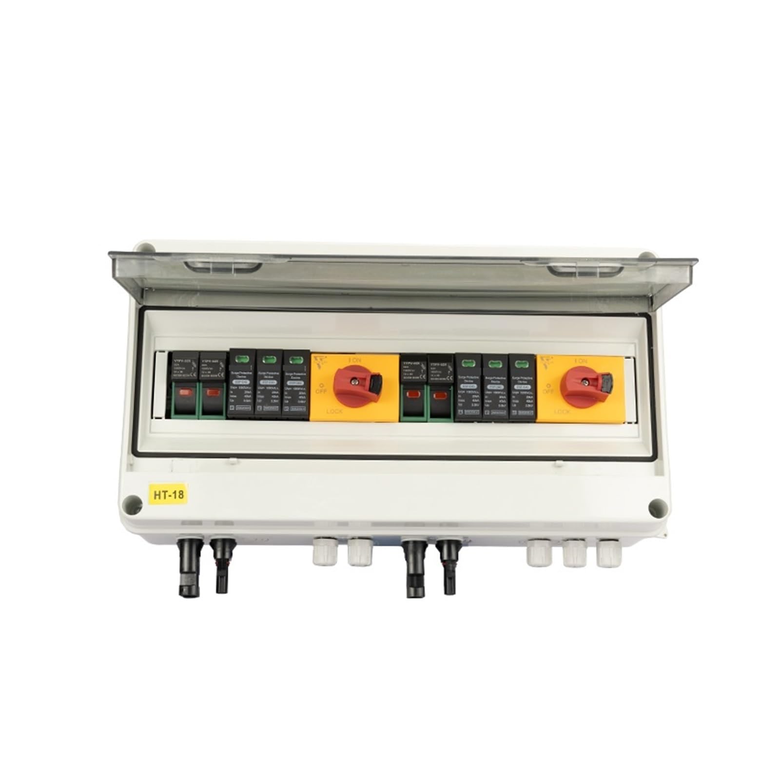 RWRAPS Esterno Impermeabile HT-18 2 Stringhe 2 ingressi 2 uscite 1000 V IP65 fotovoltaico Solare 3 P SPD Protezione da sovratensioni Contro i fulmini DC Combiner Box