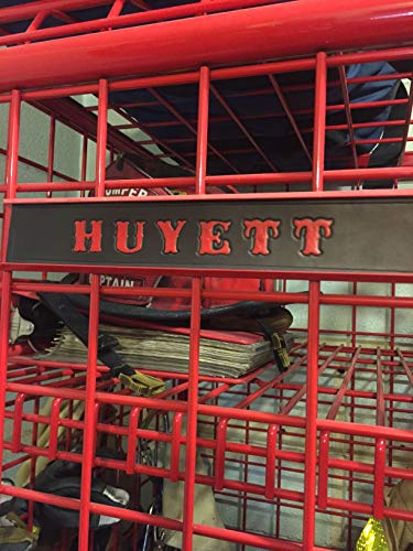 Firefighter Locker Name Tag - Leather Personalized Gift for Firefighter - Perfect Birthday, Fathers Day, Christmas or Fire Academy Graduation Gift - Gear Grid4