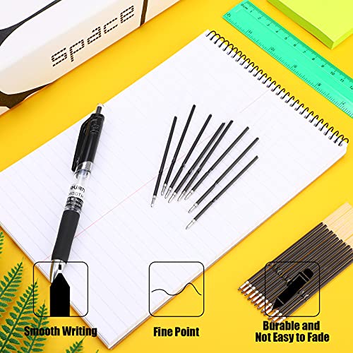 60 Pieces 0.7 Mm Retractable Pen Refills Refills Replacement Ballpoint Pen Refills Replacement Ink Pen Refills For Retractable Pens Office School Supplies, 107 Mm In Length (Black) #TOP2