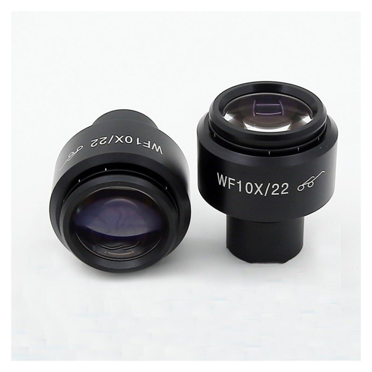 Microscope Adjustable WF10X/22mm Biological Microscope Eyepiece Wide Angle Lens(2PCS)