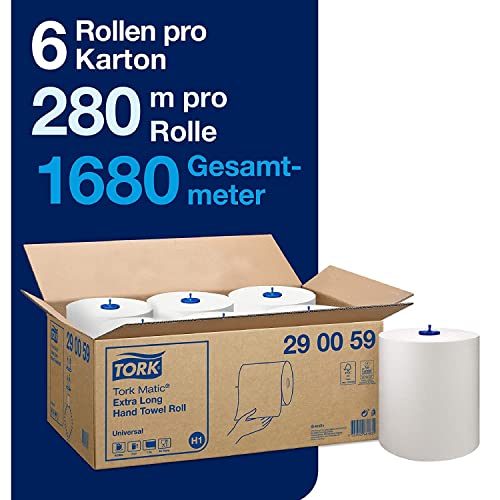 Tork 290059 Matic Rotolo asciugamani, Extra lungo