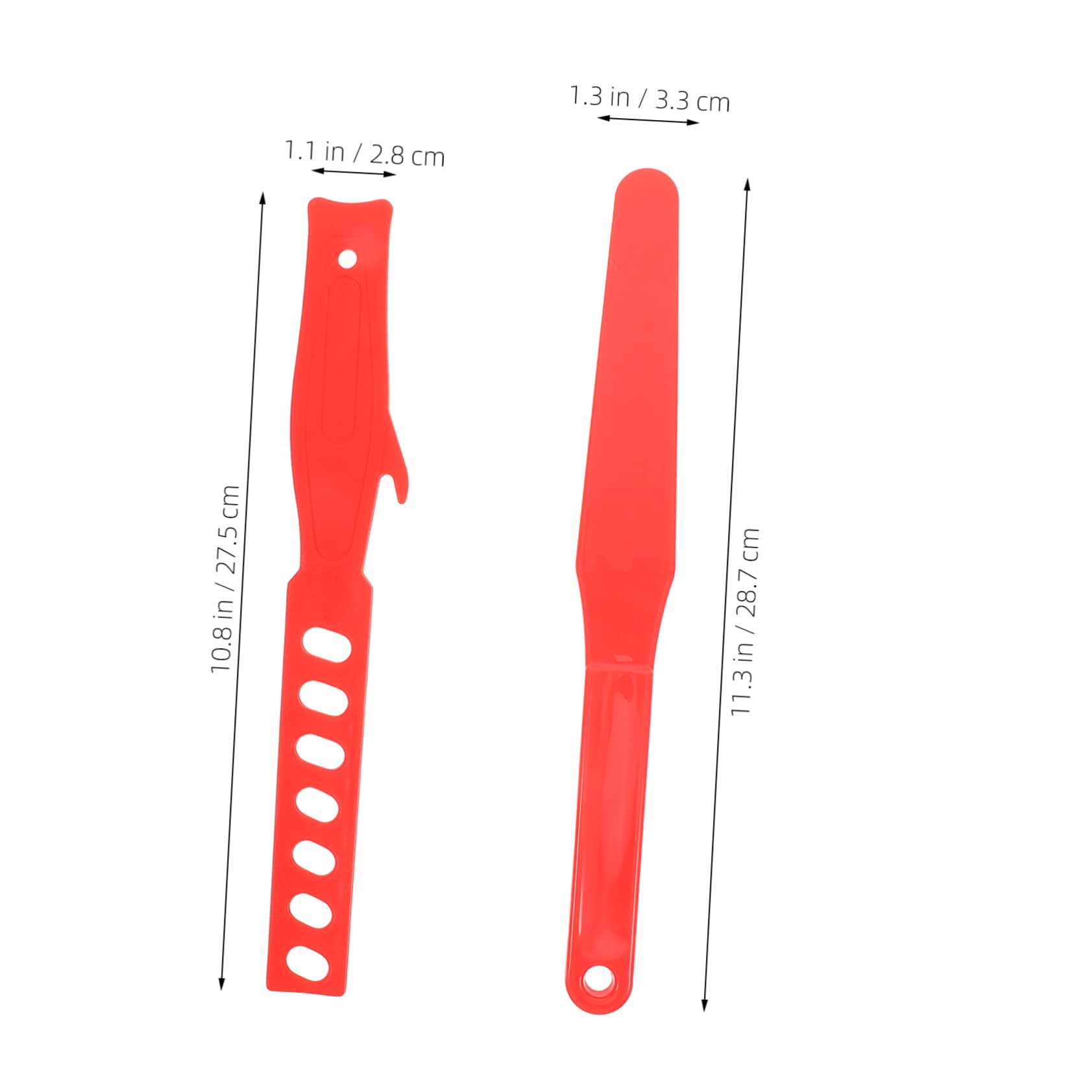 SOESFOUFU 2pcs Reinforced Paint Stir Stick Mixing Palette Universal Paint Agitator Tool for Latex Accurate Mixing Paddle Set