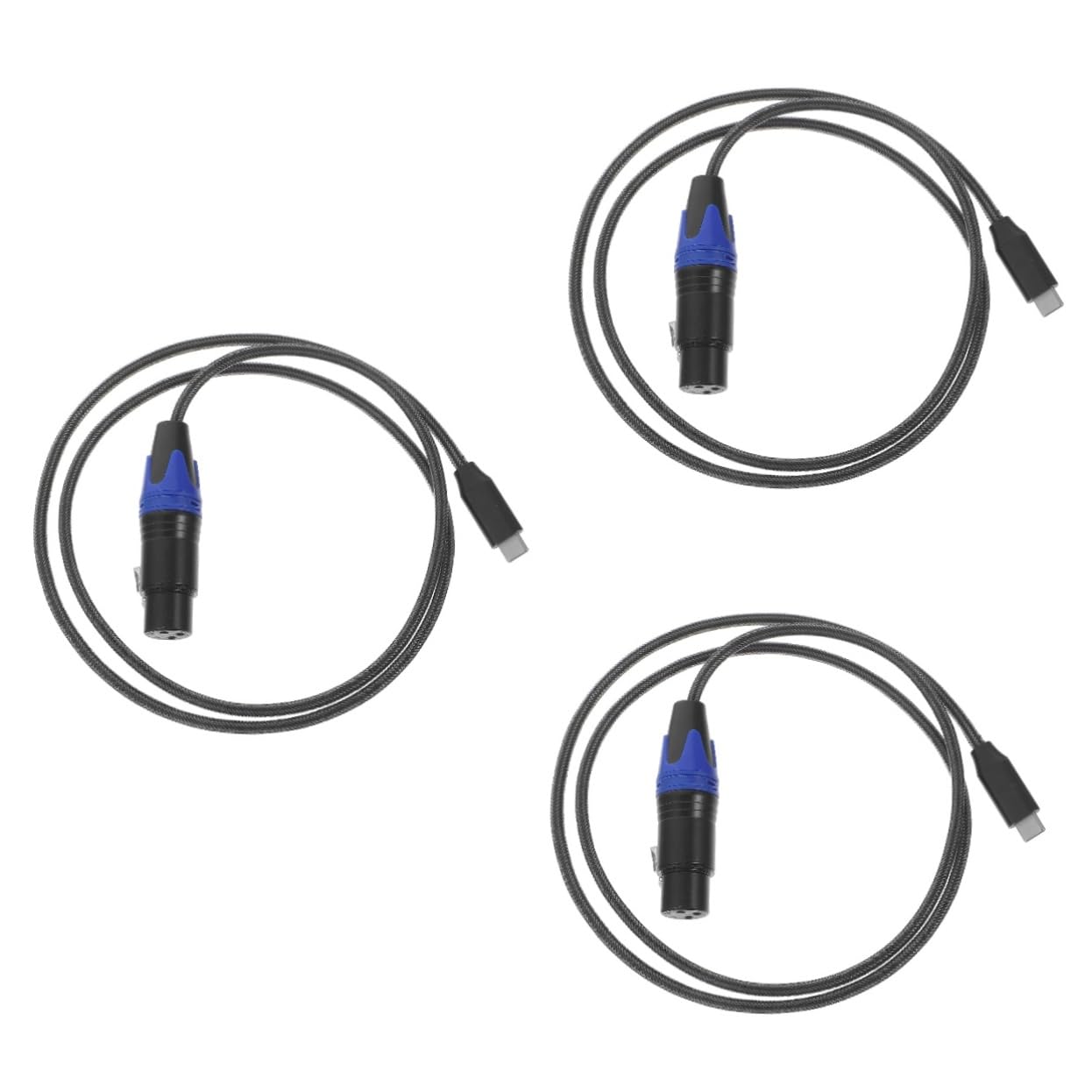 TOYANDONA 3stücke Type c Zu Xlr Kabel Für Mikrofone Und Mixer Robustes Kupferkabel Leicht Und Tragbar Für Gitarre Und Audioanwendungen