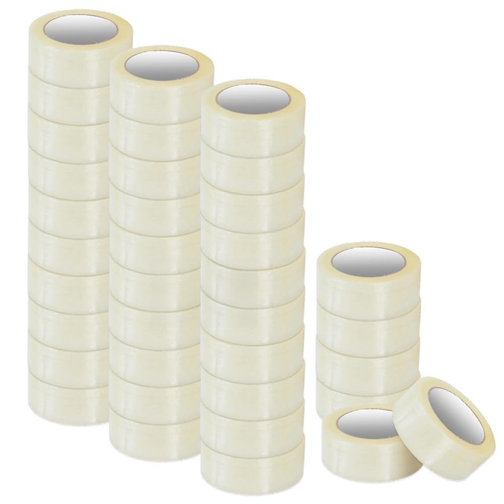 Pack and Move - Lot 36 Rouleaux Ruban Adhésif Transparent Pour Emballage Et Déménagement - 100 M - Qualité Premium