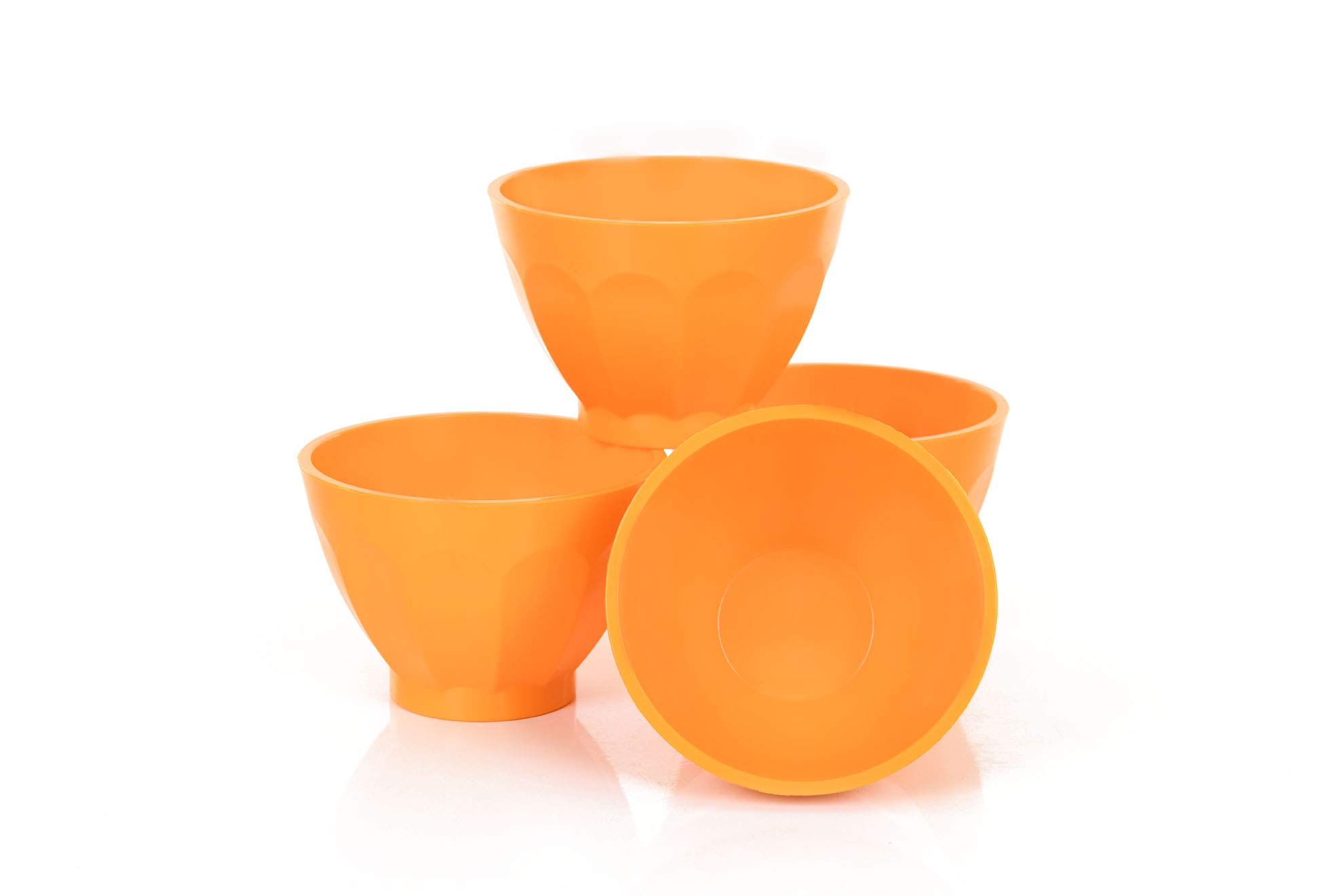 Mintra Home Unbreakable Bowls and Trays (Bold Collection), Saffron, (Small Bowl 4pk - 250ml (8oz)
