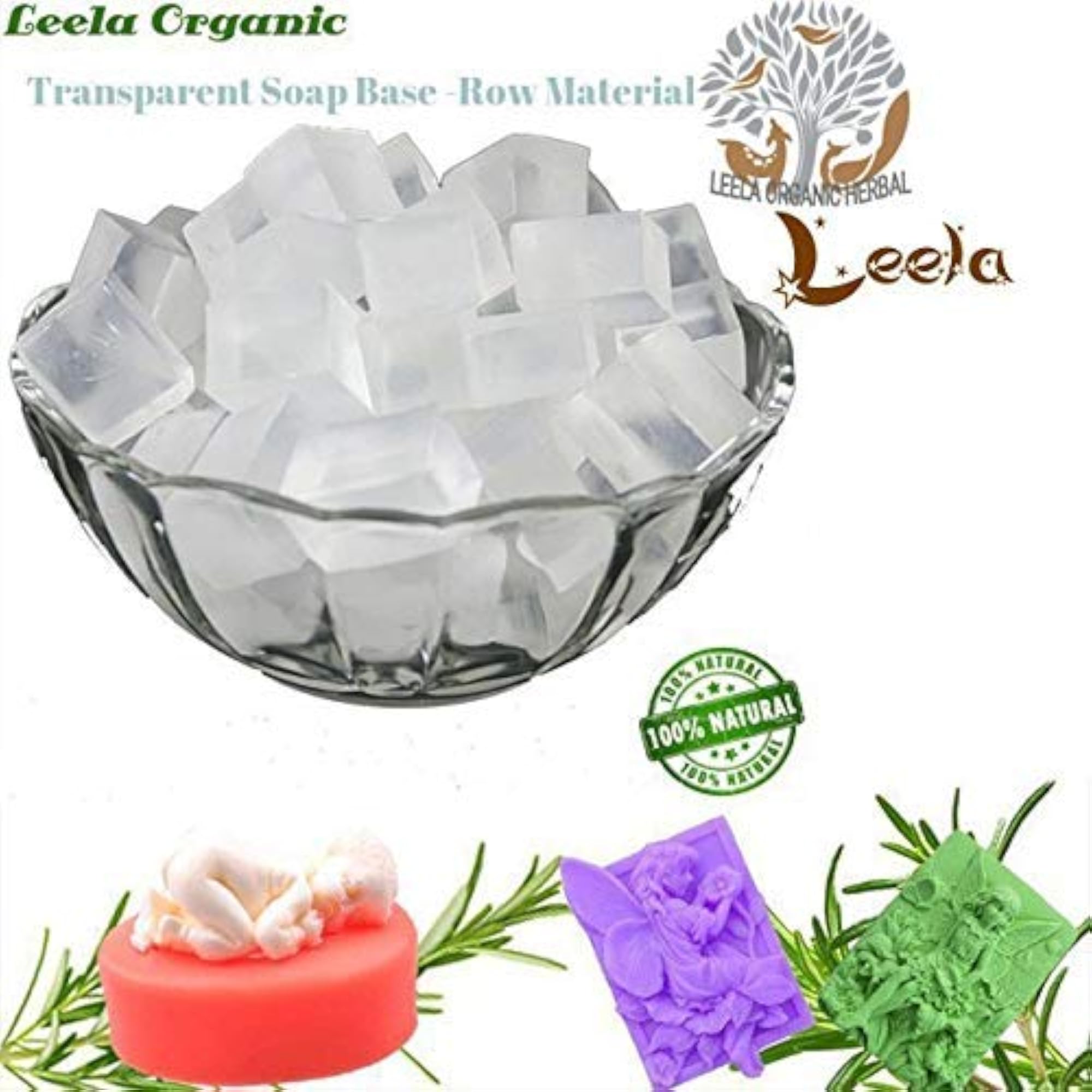 Transparent Crystal Clear Glycerin Melt & Pour Soap Base, 18 Kg