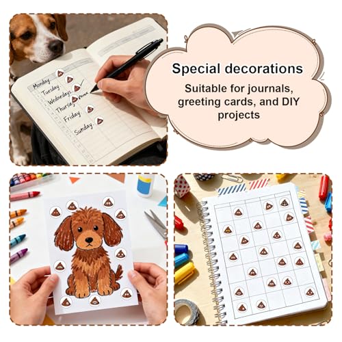 576 Lustige Kacka-Aufkleber fürs Töpfchentraining, Töpfchentraining Aufkleber Ideal für Partydekorationen, Tagebücher, Scrapbooking und Bastelarbeiten