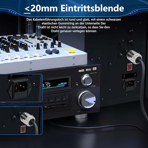 CERRXIAN conector HiFi para cable de audio 10A/250V miniatura 4