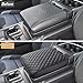 PIMCAR Center Console Cover for 2021-2025 2026 Ford F150, 2022-2026 F150 Lightning Work Surface Console Armrest Cushion Leather Protector Interior Accessories (Only fit for Work Surface Console)