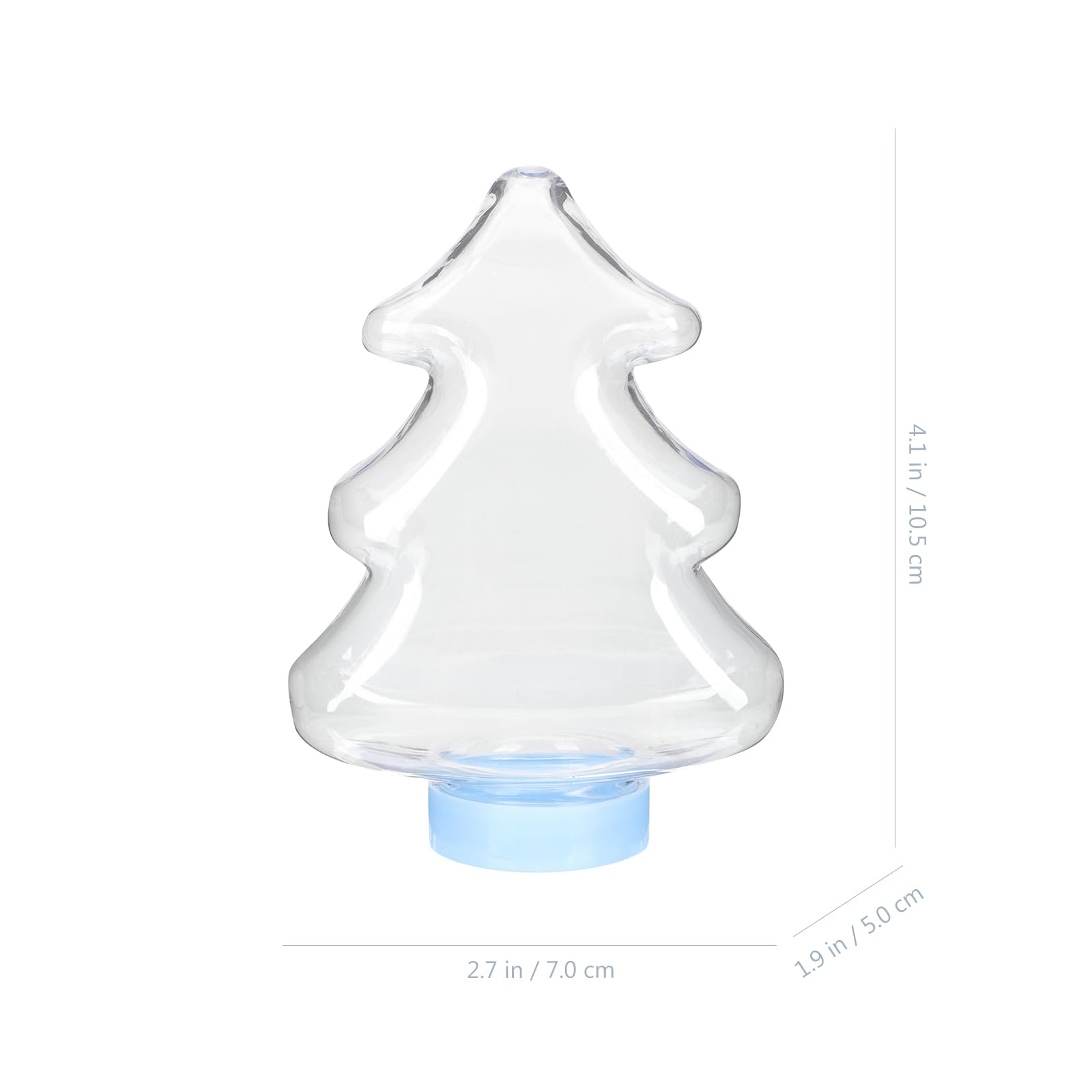 Ciieeo Christmas Candy Jars with Lids 25Pcs Acrylic Candy Boxes with Christmas Tree Shape Plastic Candy Box for Christmas Party Clear Candy Containers for Birthday Wedding Decor