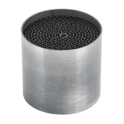 TKSE Catalyseur de Tuyau D'échappement de Moto, Catalyseur de Silencieux D'échappement Central Avant en Acier Inoxydable Universel pour Moto(53 * 50mm)