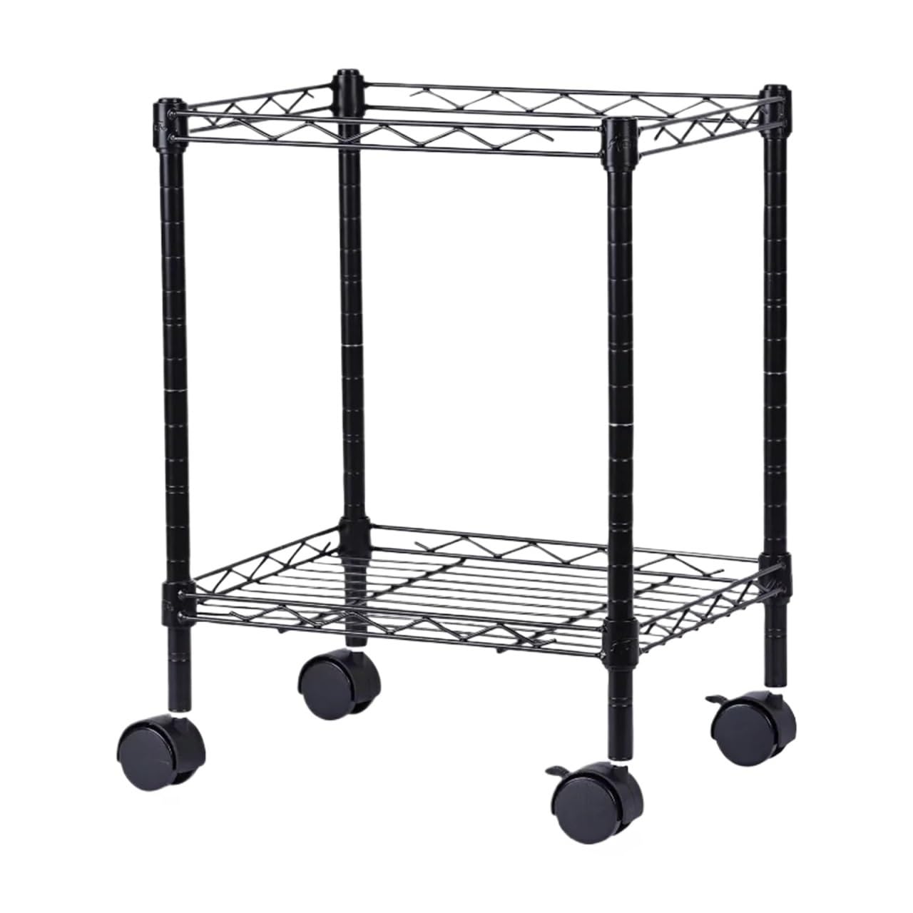 Cocina Carrello portadocumenti compatto, metallo, 15,25 x 12,38 21 pollici, tavolo da cucina con isola nero Estante de almacenamiento