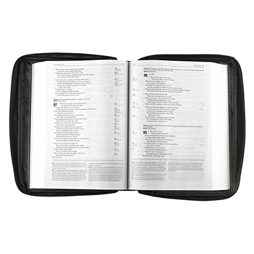 Image of Poly-Canvas Bible / Book Cover w /Fish Applique (Medium, Black)