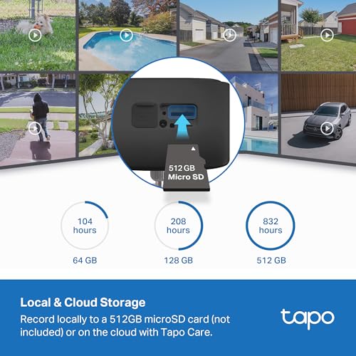 Image of Tapo 1080p Outdoor Wireless Security Camera - Up to 180-Day Battery, Person Detection, Color Night Vision, Subscription-Free Local Storage or Optional Cloud, Works with Alexa & Google Assistant, C401