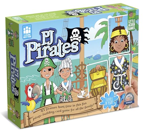 Little Acorn Games PJ Pirates Board Game for Kids 2-4 Players Ages 3-8 Years - Fun Pirate Gift for Boys and Girls