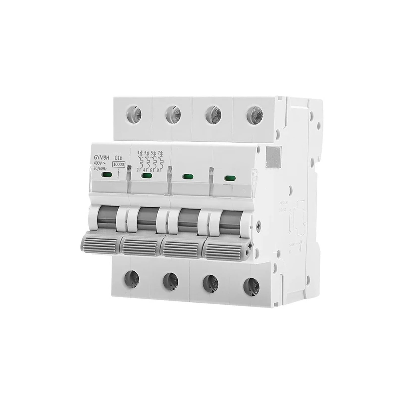 Disjoncteur 1P 2P 3P 4P 6A 10A 16A 20A 25A 230V 400V