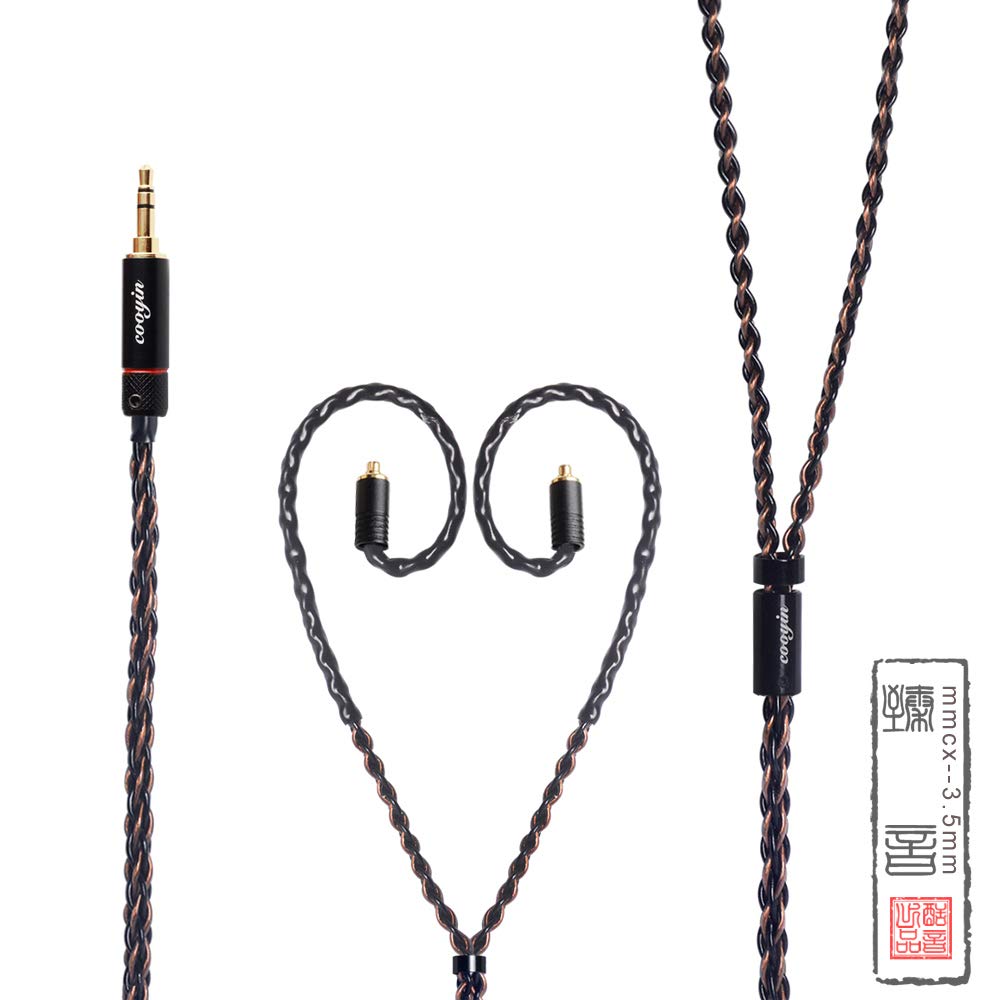 Amazon | cooyin リケーブル mmcx ケーブル 3.5mm 8芯 単結晶銅+銀