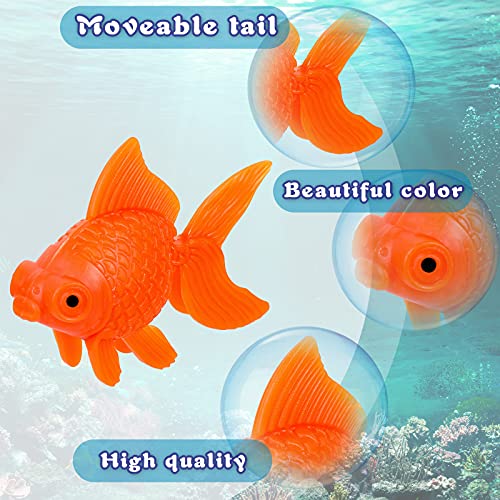 Image of Sumind 30 Pieces Multicolor Fake Floating Fishes Plastic Fake Goldfish Artificial Aquarium Fishes Colorful Realistic Artificial Moving Fish Ornament Decorations for Aquarium Fish Tank