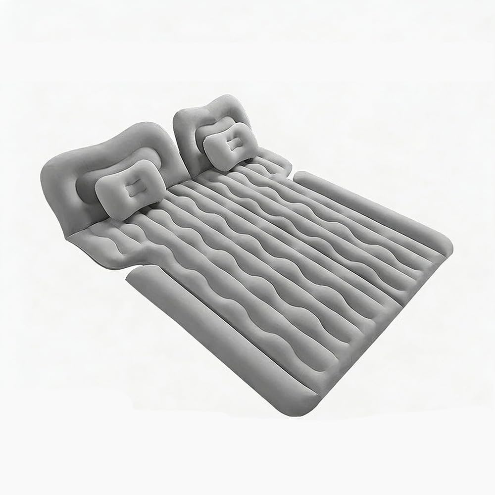 NYSLDSCO Inflatable Car Mattress for Ineos Grenadier 2022 2023 2024 2025 2026, Flocked Travel Bed with Air Pump and Pillows, Back Seat Sleeping Pad,Black