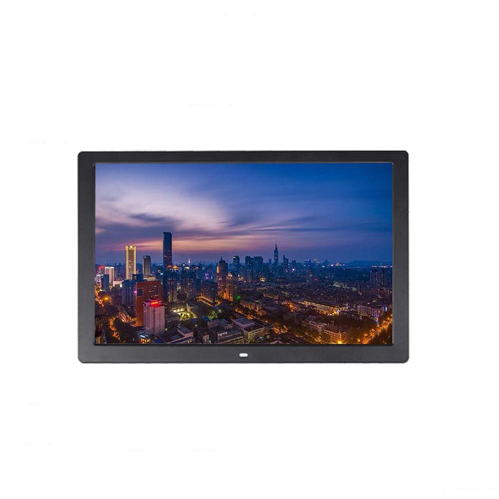 Cadre photo numérique 17 pouces HDMI noir pour étagère d'affichage mural