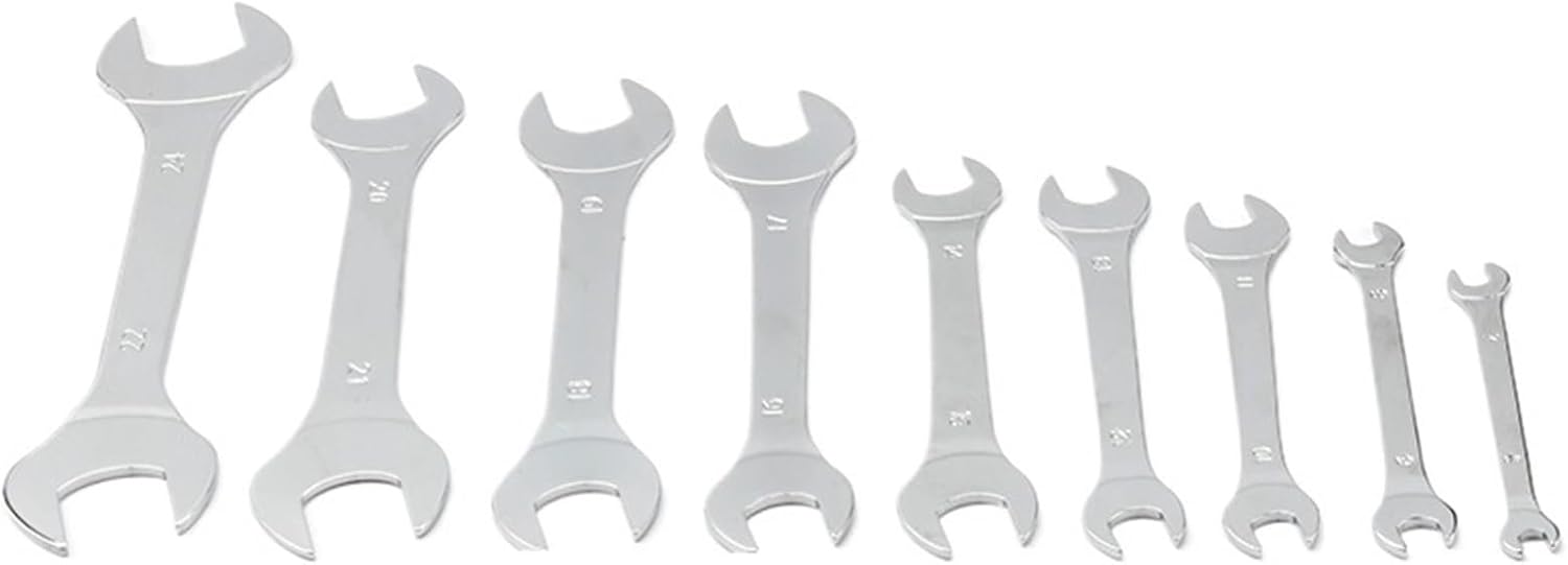 OHZI3Q 薄型オープンエンドレンチセット 3mm フラットレンチツール 多機能 配管 チューブ ガス ノズル フォーク スパナ用