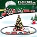 OleFun Train Set, Electric Train with Water Steam, Sounds & Lights, Model Christmas Train Set for Under The Tree, Railway Kit Gifts for 3, 4, 5, 6, 7, 8+ Year Old Boys & Girls