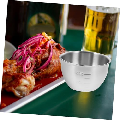 Tazón de mezcla de acero inoxidable 10 cm multifuncional para cocina miniatura 6