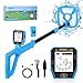 【Type-C】 Detector de Metales Niños, OMMO Detector de Metales Recargable con Divertida Pantalla LCD, 72-100cm Ajustable para Niños, IP67 Detectores de Metales Ligeros, Exploración al Aire Libre (Azul)