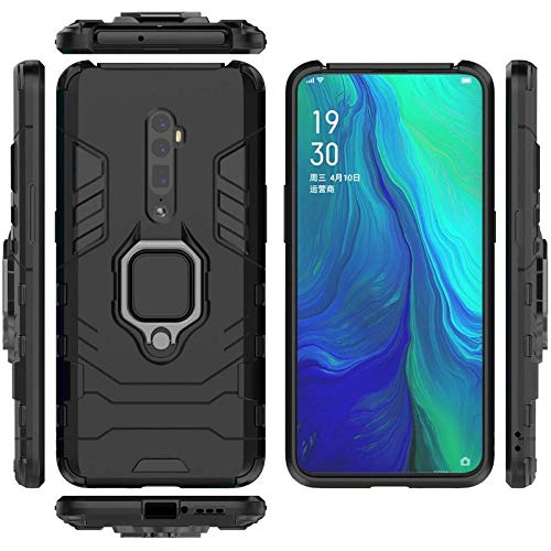 SmartLike Hardcover Back Cover For Oppo Reno 10X Zoom (Black)