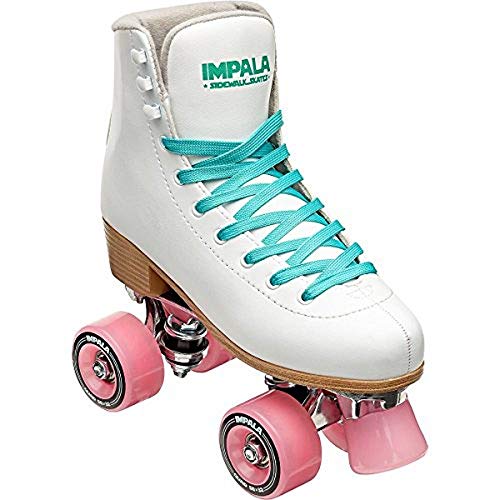Impala Rollerskates Girl's Impala Quad Skate (Big Kid/Adult) White 9 (US Men's 7, Women's 9) M