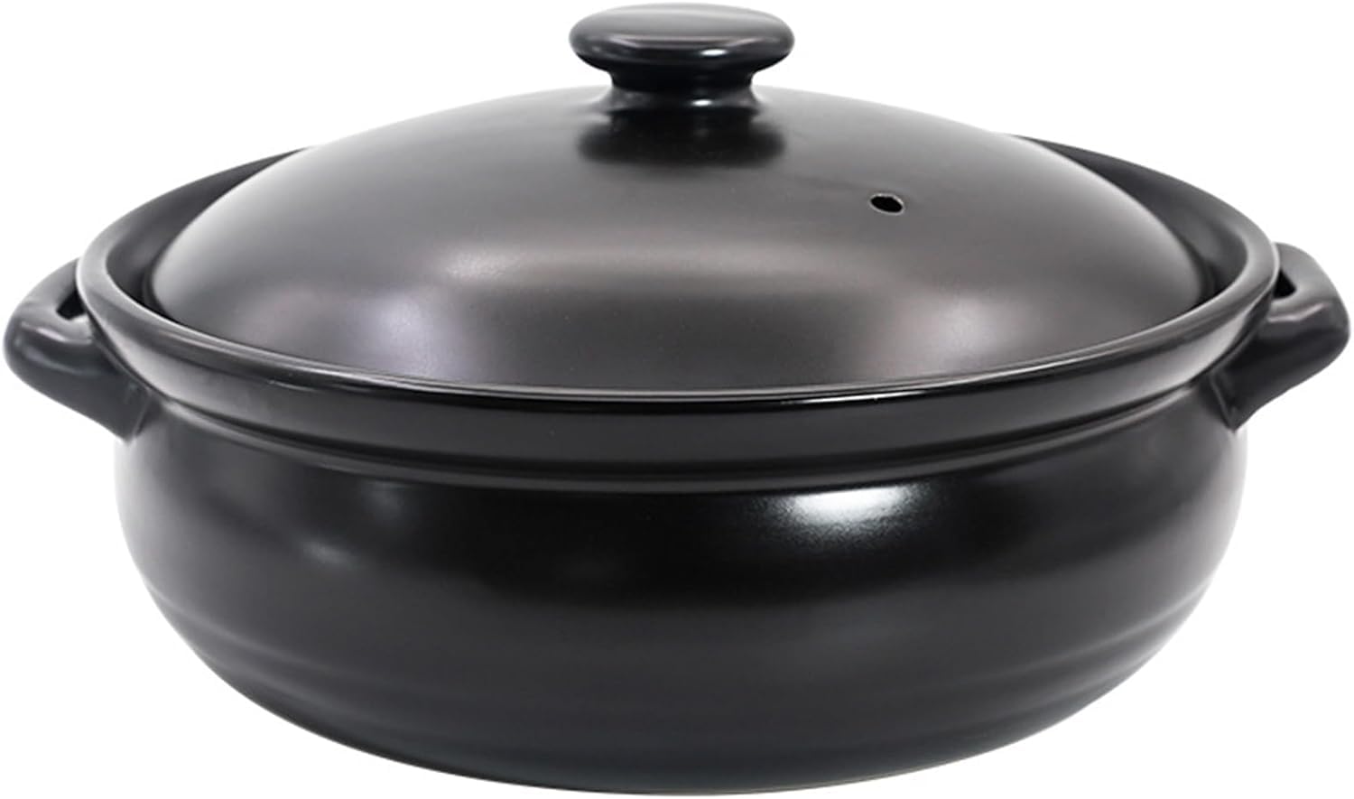 Große Schwarze Keramik-suppenterrine Mit Deckel – Handgefertigter Steinguttopf, Spülmaschinen- Und Mikrowellengeeignet, Ideal Für Zuhause Und Gastronomie Black 5 Quarts