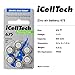 60 iCellTech Hearing Aid Batteries Size: 675 + Battery Caddy