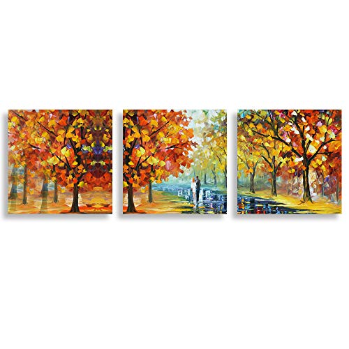 SIGNFORD 3 Piece Canvas Wall Art for Living Room Bedroom Home Artwork Romantic Autumn Scenery Paintings Ready to Hang - 12
