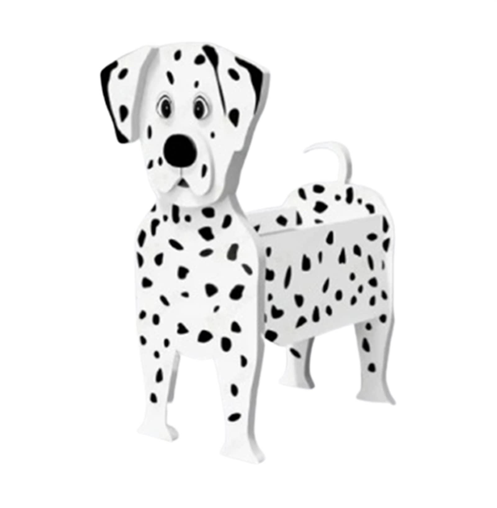 PVC Dog Shaped Cartoon Flower Planter, DIY Cairn Terrier Dog Bonsai Holder, Indoor Outdoor Cute Pet Flower Pot Decoration For Indoor Office Outdoor Home ( Color : Dalmatians , Size : 34*24cm )