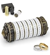 Da Vinci Code Cryptex Mini Bronze Lock Puzzle Valentine's Day Gifts for him her Men Women dad Boy...
