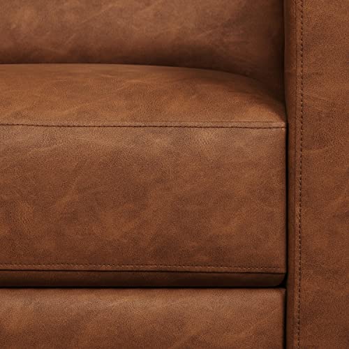 Sillón ajuste respaldo y pie marrón miniatura 6