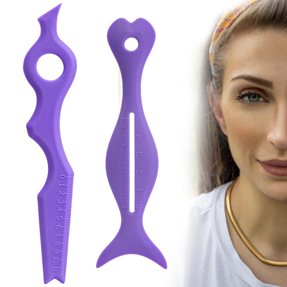 2 Pcs Eyeliner Stencils Helper for Beginners Eyeliner Stencils Wing Tips Eyeliner Winged Aid Tool for Eyeliner Eyelash Eyebrow Lip Line Face Contour